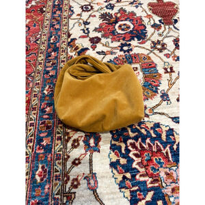 MERIT Golden Brown Corduroy Shoulder Bag Minimalist Slouchy Tote Purse